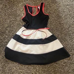 Black and white dress